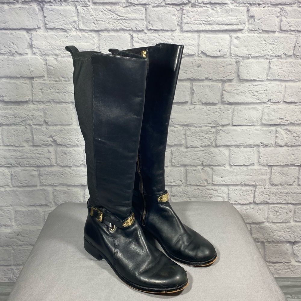 MICHAEL Kors • Arley tall black riding boots